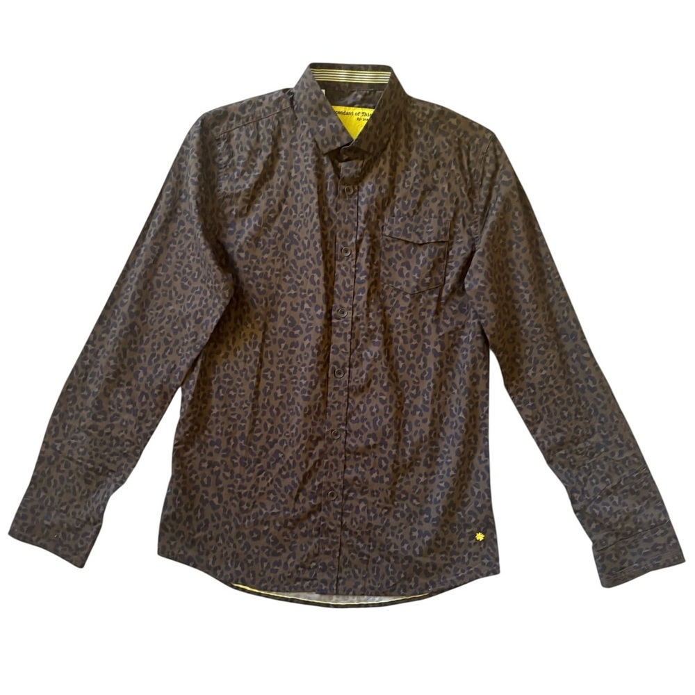 Descendant Of Thieves 1 Of 99 Small Batch Leopard Print Shirt Style 9CW12072